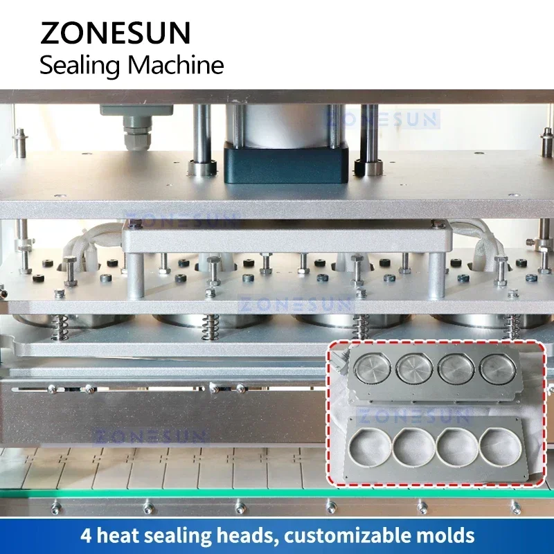 Heat Press Machine - ZONESUN ZS-FKR4T Mesin Penyegel Botol Jar