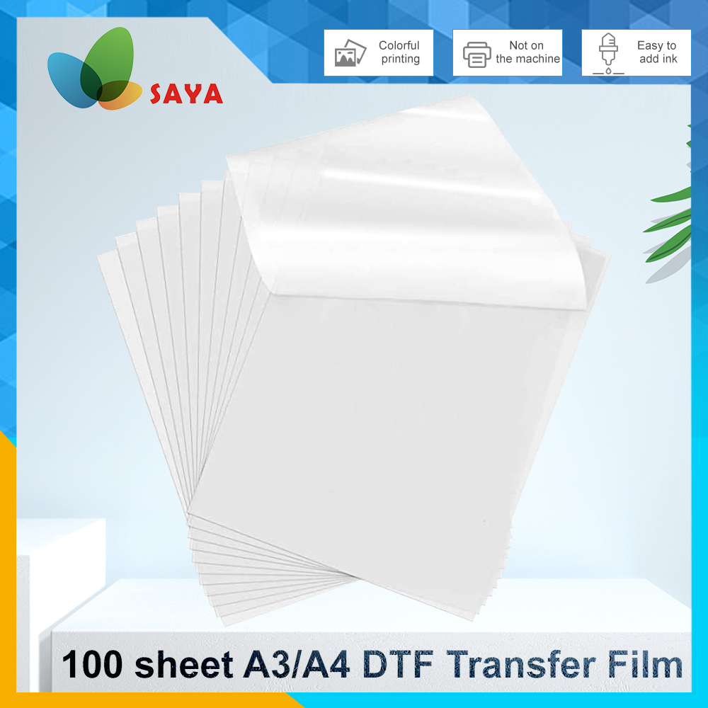 Heat Transfer Vinyl Roll - 50/100 Buah Film DTF A3/A4 Kertas