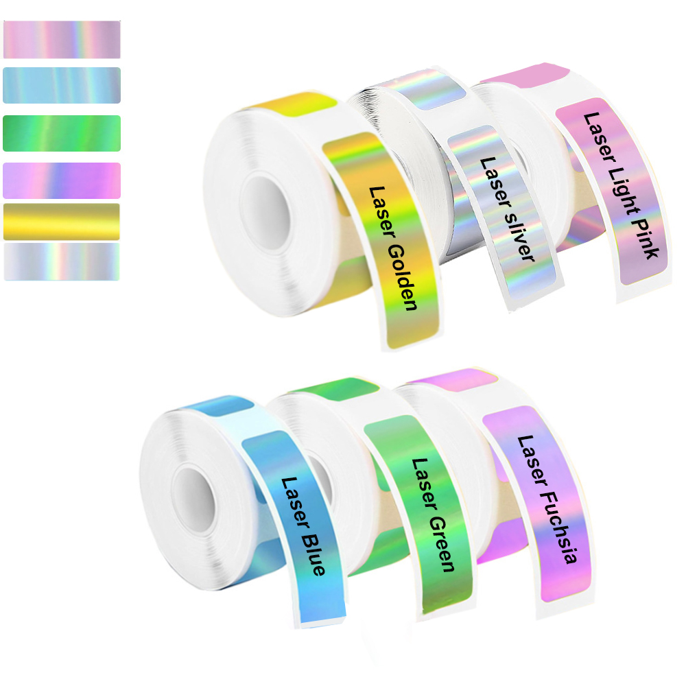 Heat Transfer Vinyl Roll - 2 Rol 12*40Mm Stiker Label Holografik