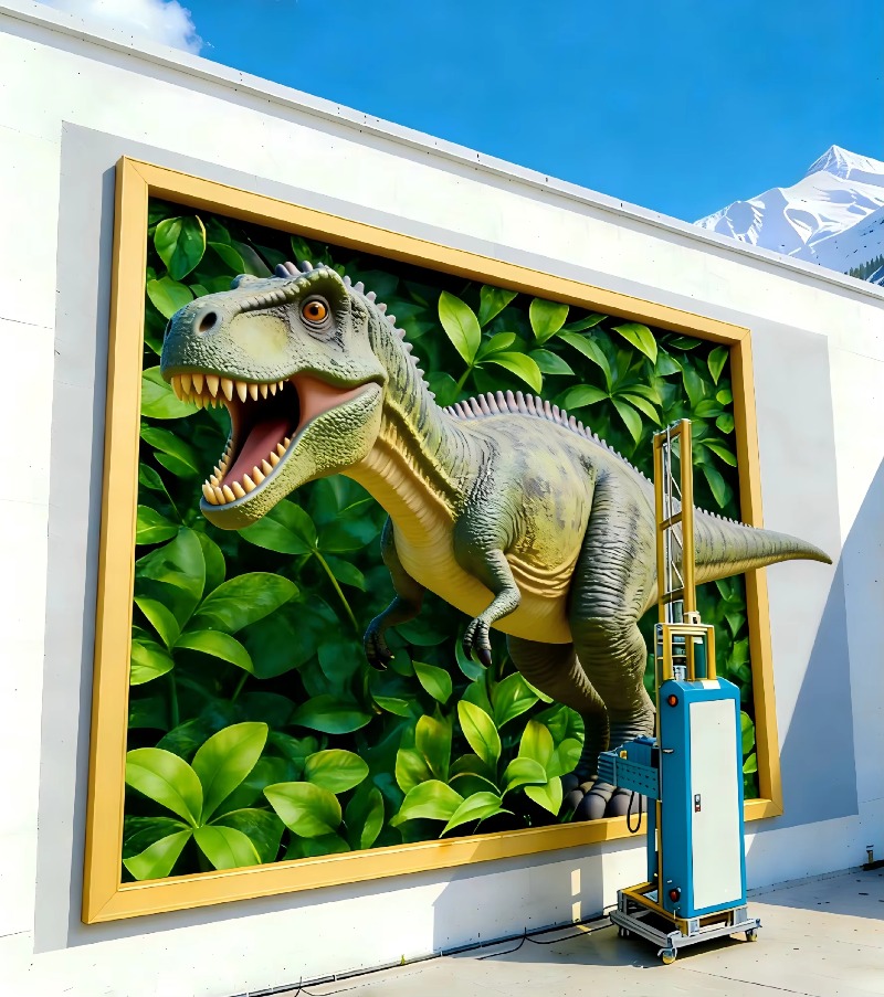 Mesin Cetak Dinding 3D Vertika - Commercial Print Model ulasan dan harga